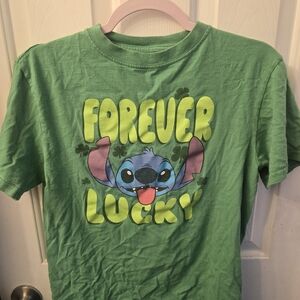 Disney Green 'Forever Lucky' Kids Tee